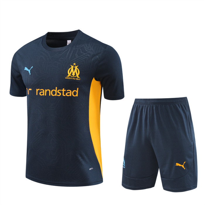 24/25 Marseille kids Short sleeve training suit Light Blue