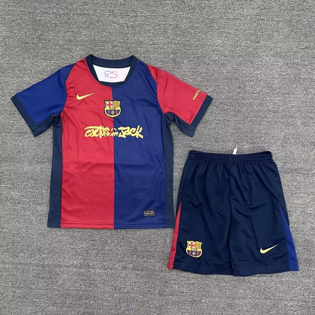 25/26 Barcelona & Travis Scott kids kit