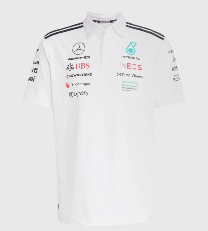 2025 Mercedes-AMG F1 Polo shirt white
