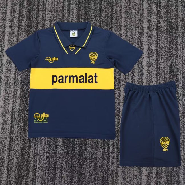 Retro 93/95 Boca Juniors home kids kit