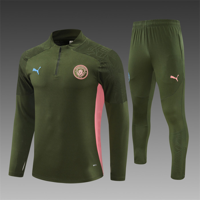 24/25 Manchester city Adult training suit Military Green