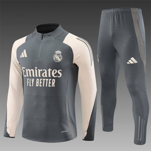 24/25 Real Madrid Adult training suit dark grey