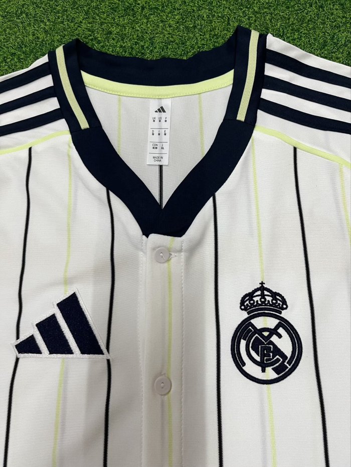 25/26 Real Madrid baseball jersey