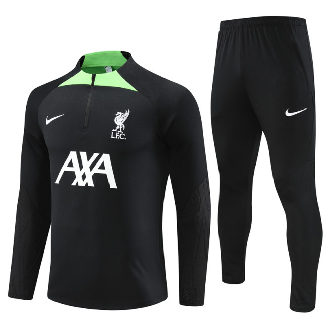 23/24 Liverpool kids Black green training suit