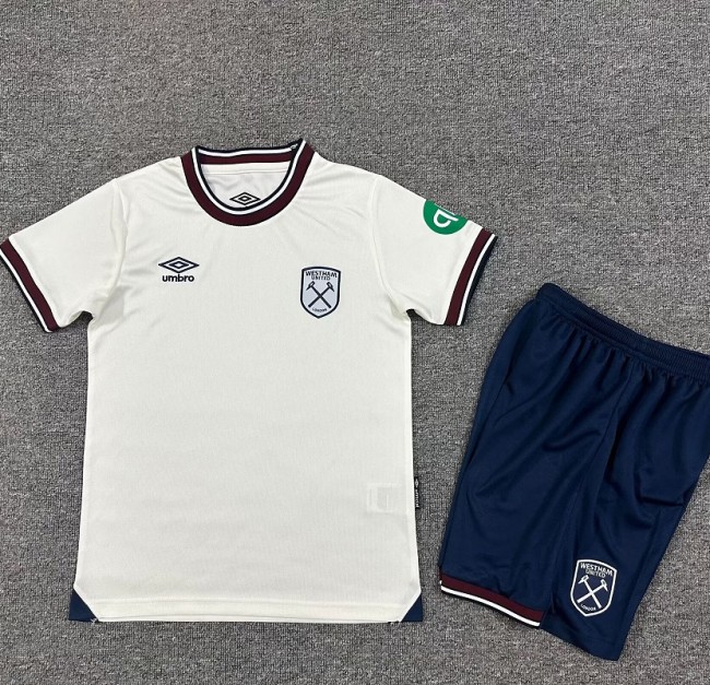 25/26 West Ham United Away kids kit