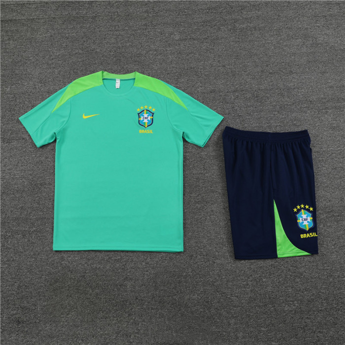 24/25 Brazil Short sleeve green training suit