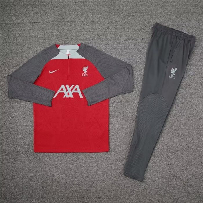 24/25 Liverpool kids gray red training suit