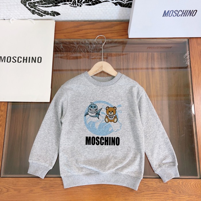 Moschino gray high quality hoodie for kids