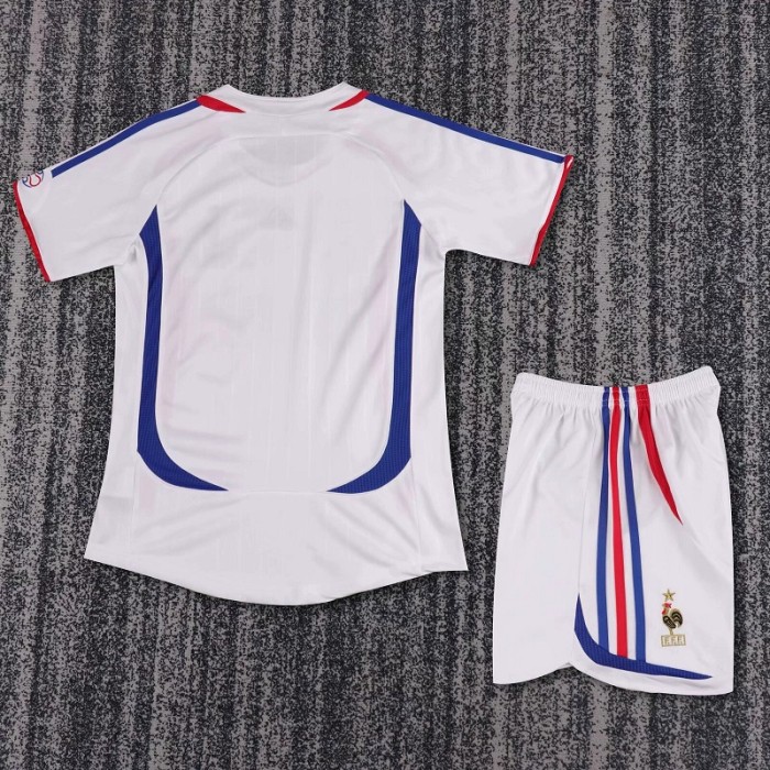 Retro 2006 France Away kids kit