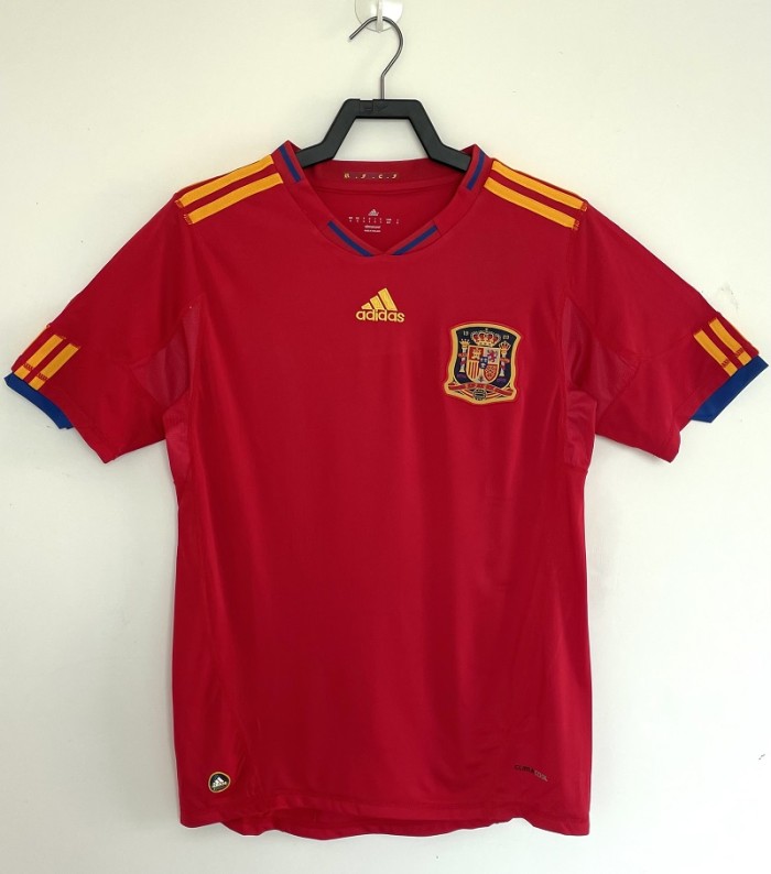 Retro Spain 2010 home football shirt