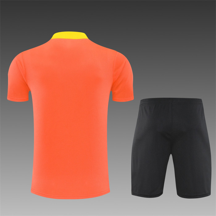 25/26 Brazil Short sleeve Adult training suit orange
