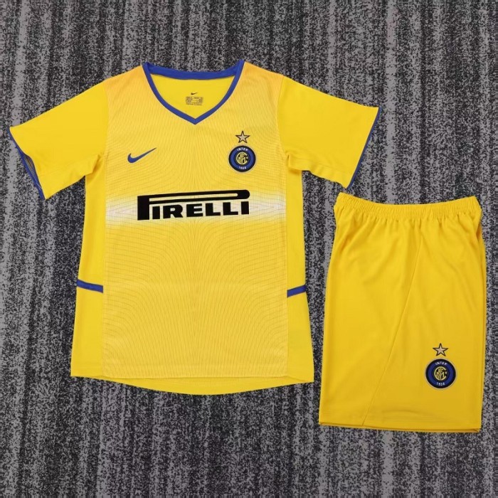 Retro 02/03 Inter Milan Away kids kit