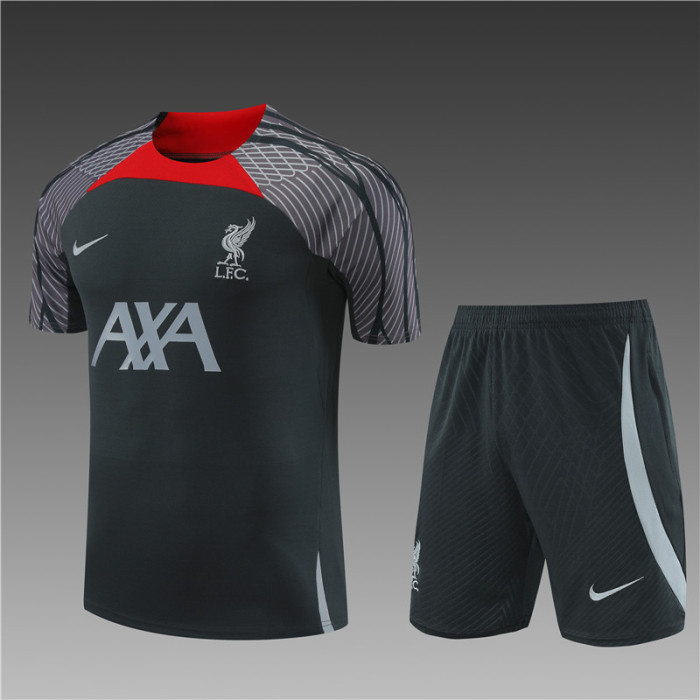 24/25 Liverpool Short sleeve Dark gray training suit