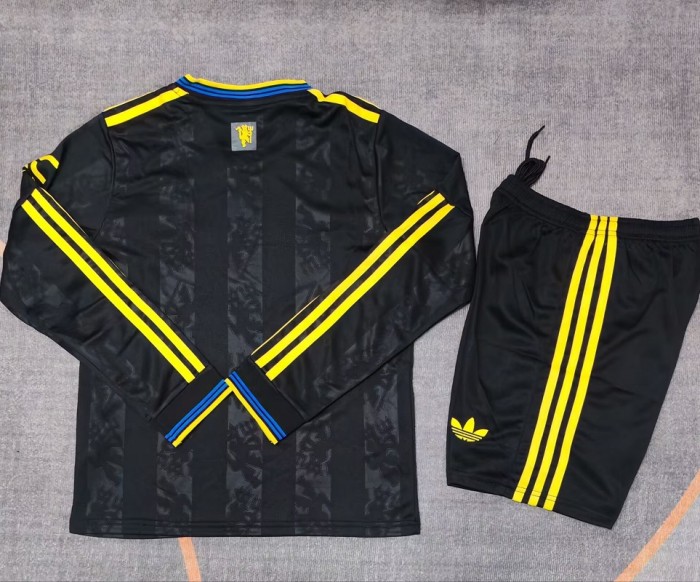 25/26 Manchester United third long sleeves kids kit