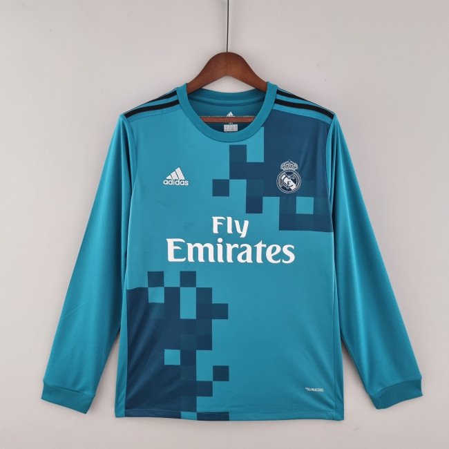 Retro Real Madrid 17/18 long sleeve third away