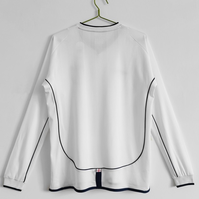 Retro 2002 England home Long sleeve