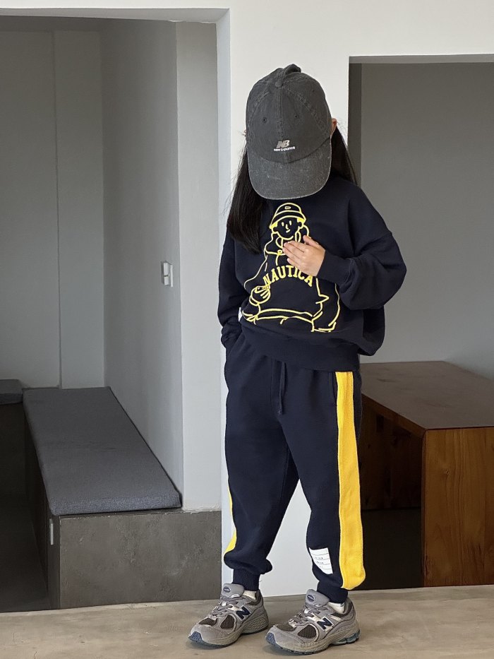 NAUTICA Kids black hoodie suit with pants