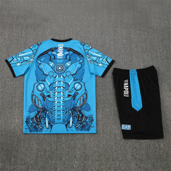 25/26 Napoli Short sleeve  Adult training suit blue
