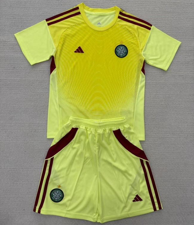 25/26 Celtic goalkeeper kids kit