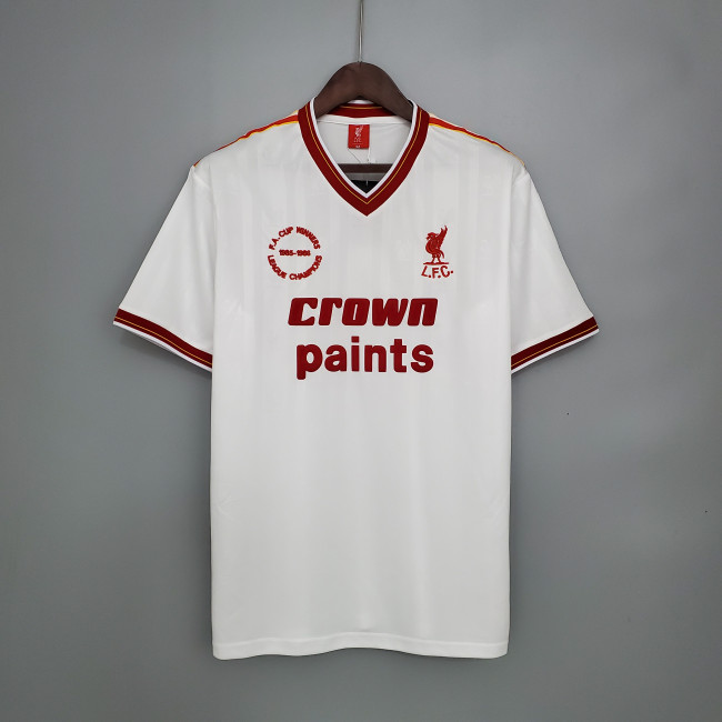 Retro 85/86 Liverpool away white