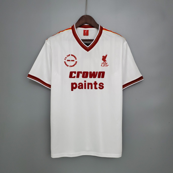 Retro 85/86 Liverpool away white