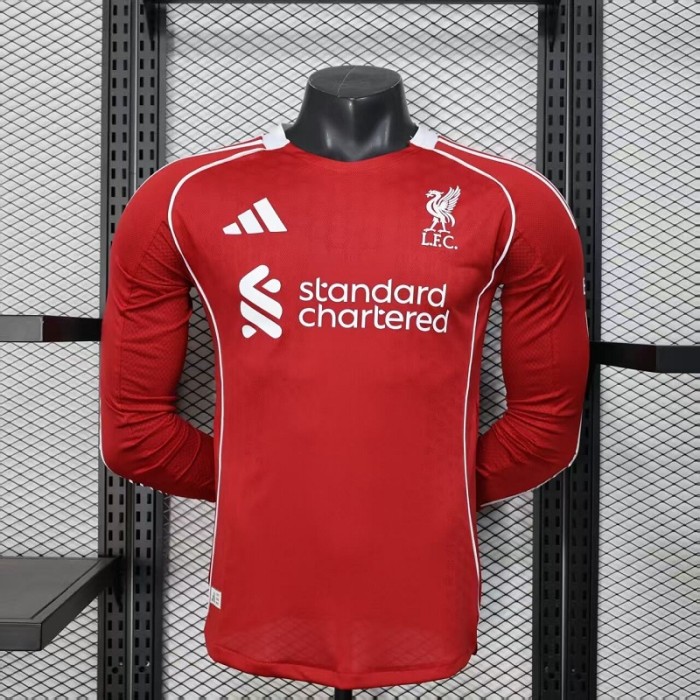 25/26 liverpool home Player Version Long sleeve
