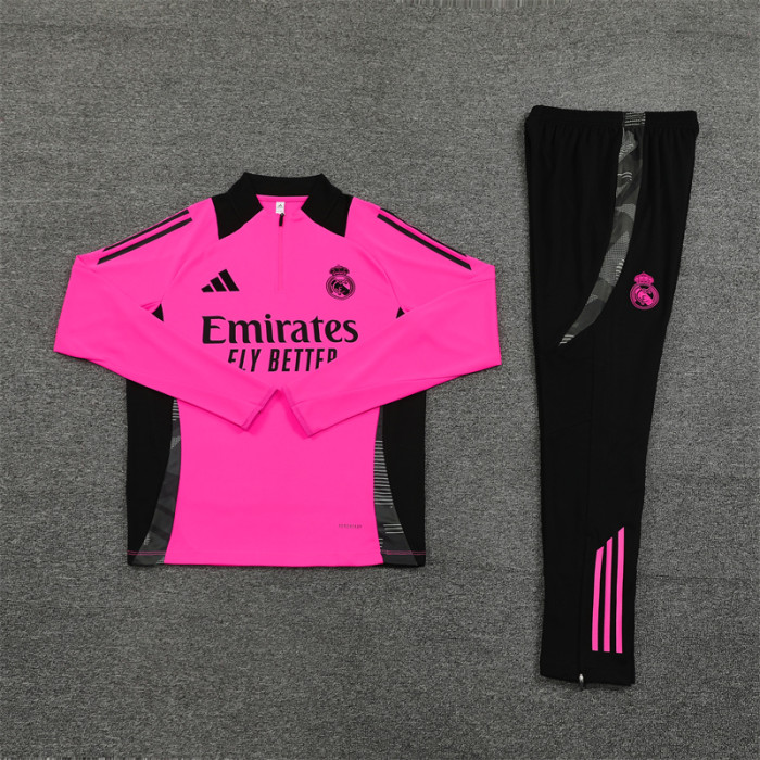 24/25 Real Madrid Kids training suit Rose Red