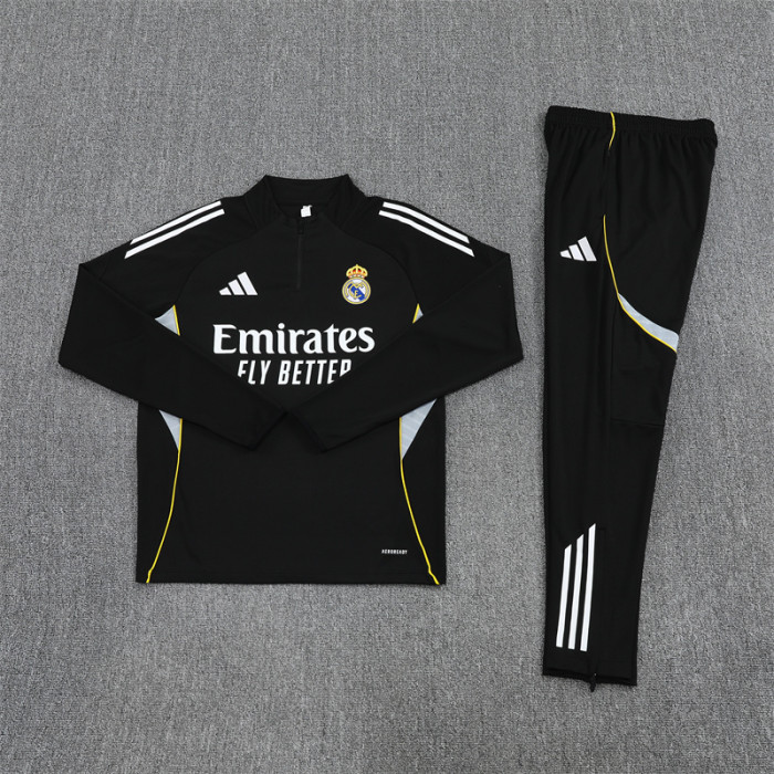 25/26 Real Madrid Adult training suit black