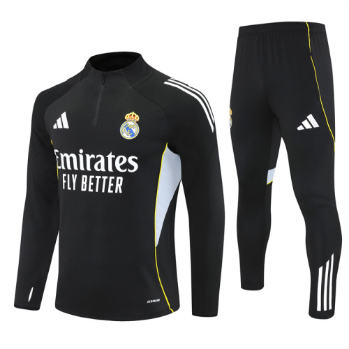 25/26 Real Madrid Adult training suit black