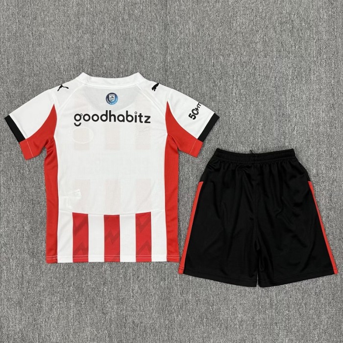 25/26 PSV Eindhoven home kids kit