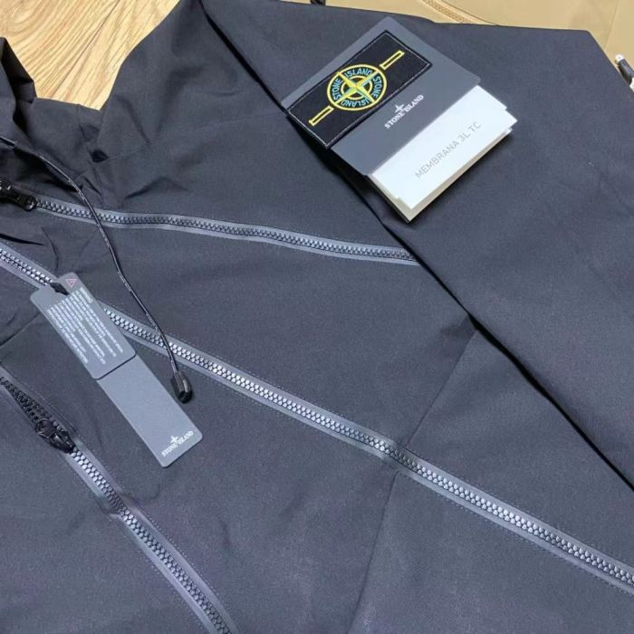 Stone Island Zipper Fashion Hooded Outdoor Sports Jacket