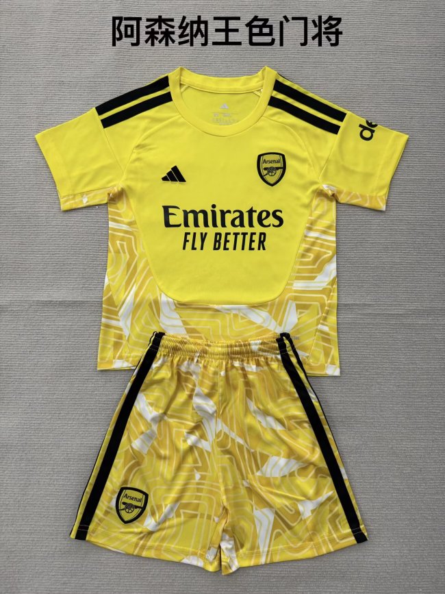 26/27  Arsenal goalkeeper Kids kit yellow
