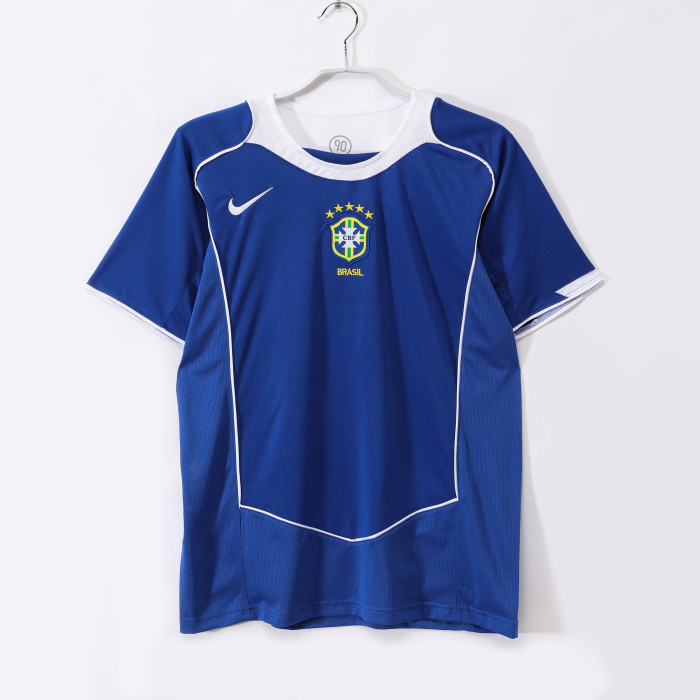 Retro 2004 Brazil Away football shirt