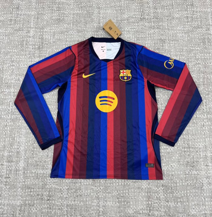 26/27 Barcelona home long sleeved jersey