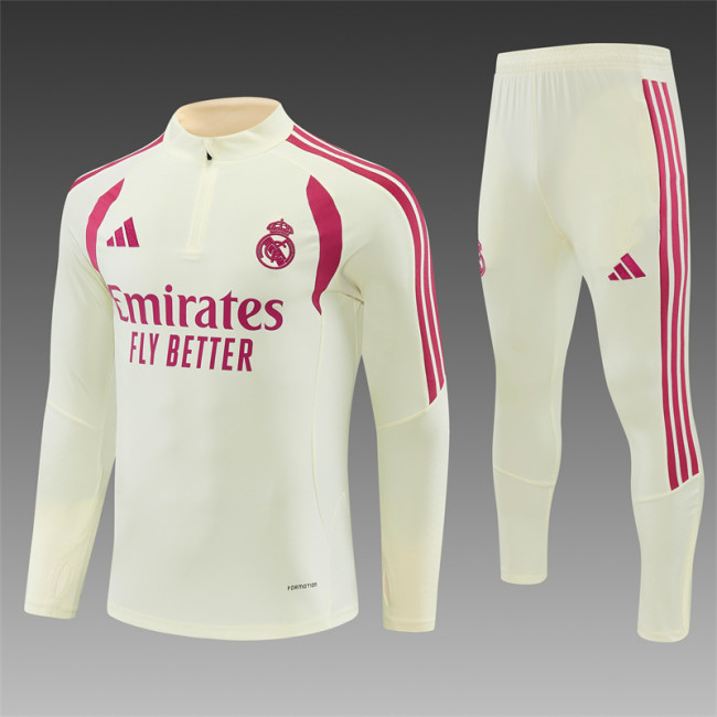 26/27 Real Madrid adult beige training uniform