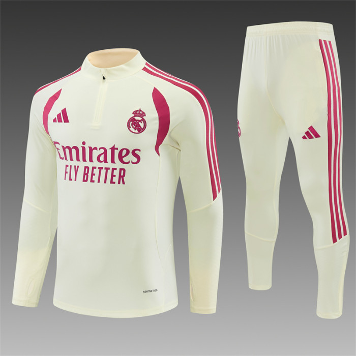 26/27 Real Madrid adult beige training uniform