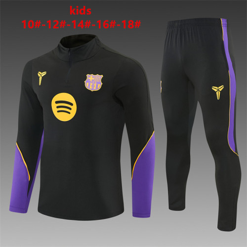 26/27 Barcelona Children's Training Uniform Black