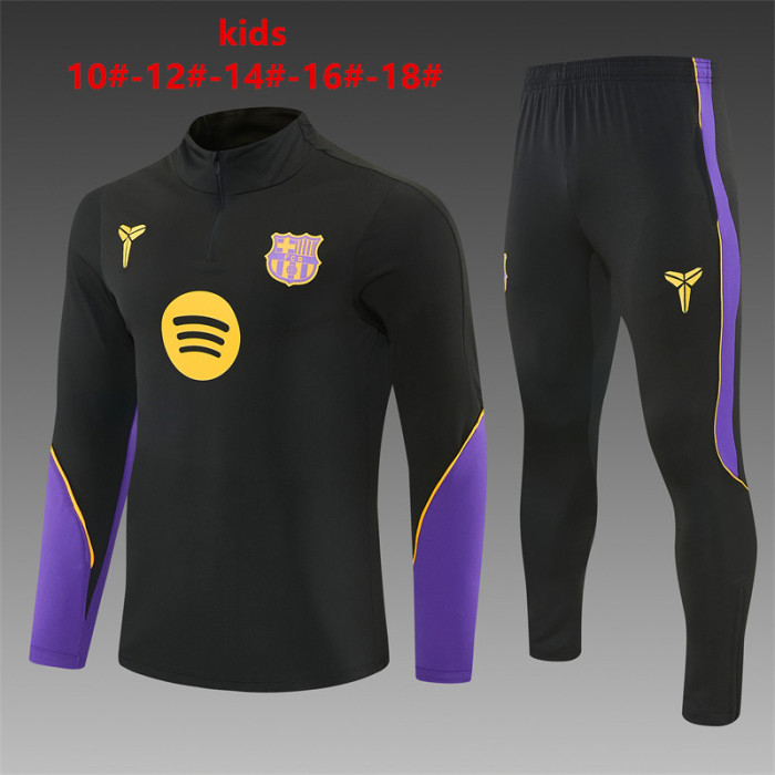26/27 Barcelona Children's Training Uniform Black