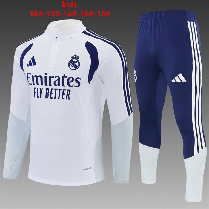 26/27 Real Madrid Children's Training Uniform White