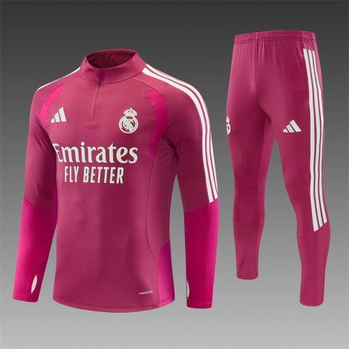 26/27 Real Madrid Adult Rose Red Training Uniform