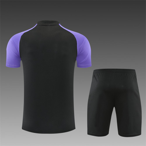 26/27 Barcelona Short sleeved Adult Training Uniform Black