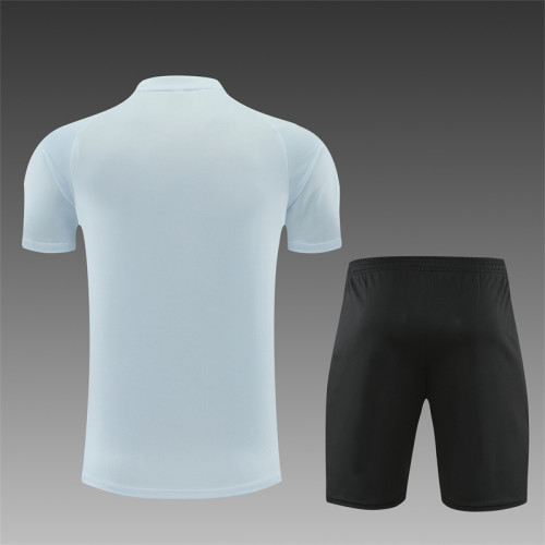 26/27 Barcelona Short sleeved Adult Training Shirt Light Grey