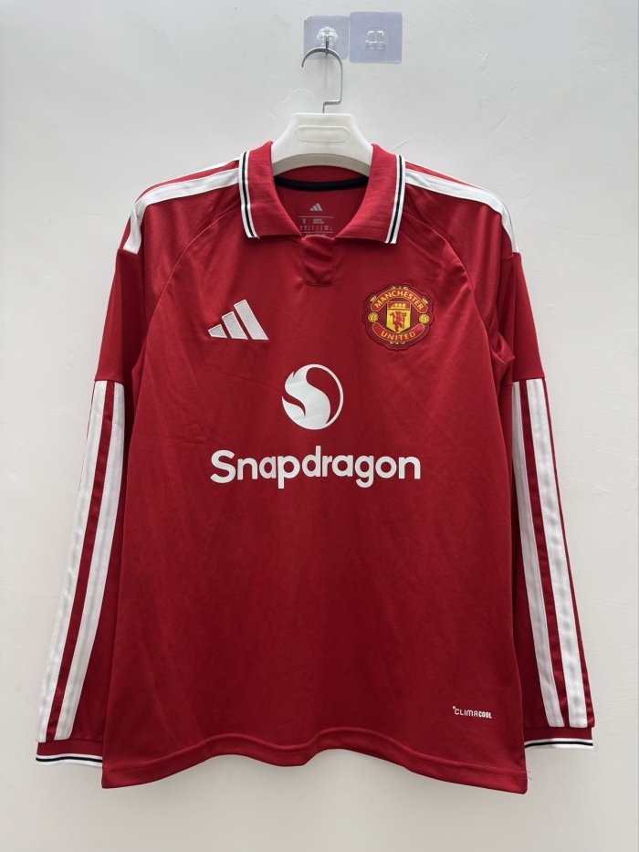 26/27  Manchester United home Long sleeve football jersey