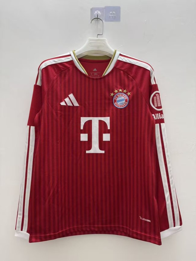 26/27 Bayern Munich home long sleeved football shirt