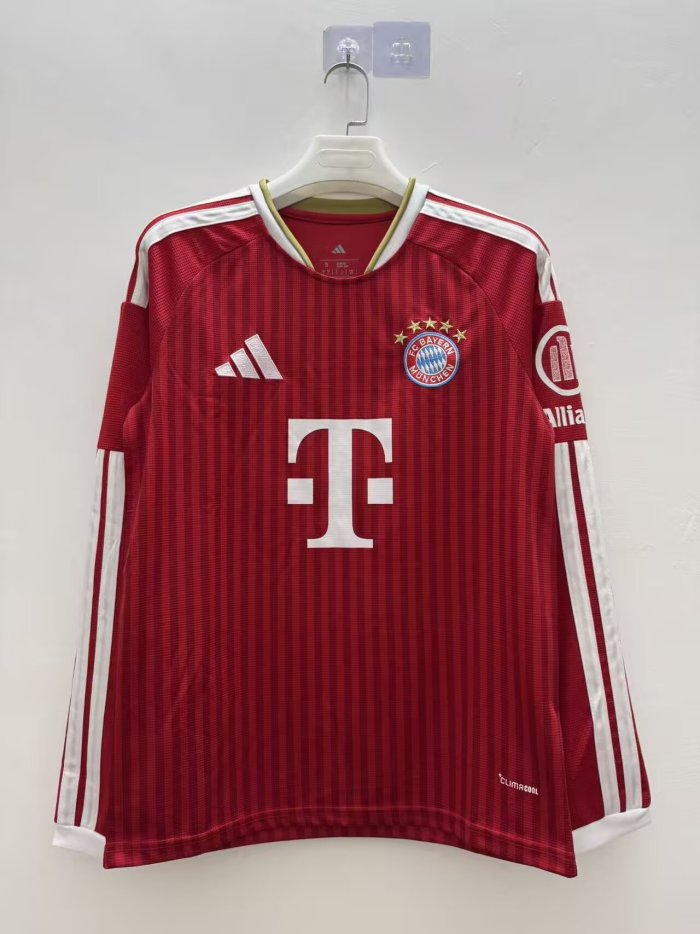 26/27 Bayern Munich home long sleeved football shirt