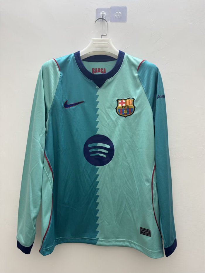 26/27 Barcelona third away long sleeved jersey
