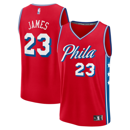 NBA 76ers No. 23 James jersey