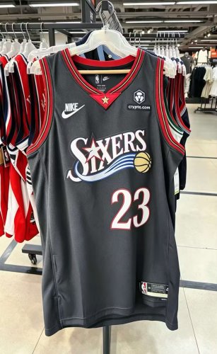 NBA 76ers No. 23 James jersey