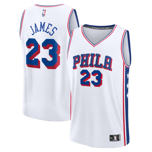 NBA 76ers No. 23 James jersey