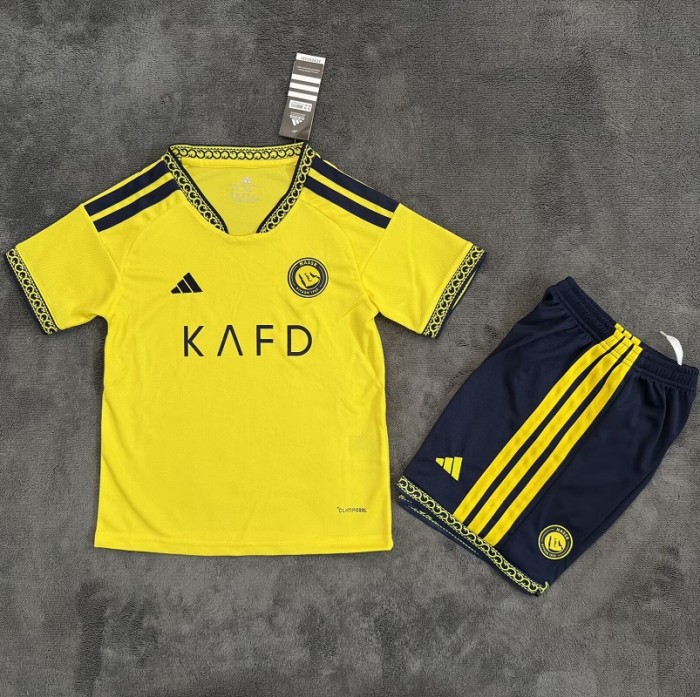 26/27 Al Nassr home kids kit
